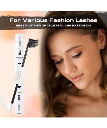 2-in-1 Lash Bond & Seal - Waterproof False Eyelash Adhesive & Remover Set | DIY Cluster Extensions | Beginner & Salon Use | Strong Hold Fast Removal 2Pcs - Buy Online on GoSupps.com