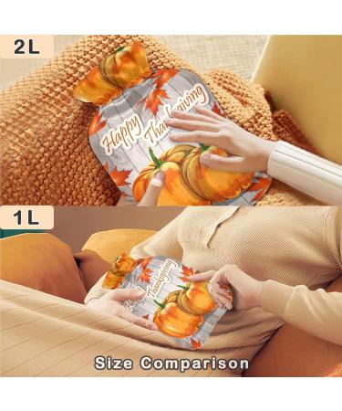 Shop Naanle Pumpkins Thanksgiving Hot Water Bottle | 2L Transparent Heat Bottle for Pain Relief & Warmth | Ideal for Bed Hands & Feet - International Shipping Available - Buy Online on GoSupps.com