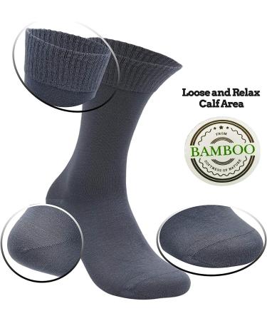 Diabetic Bamboo Socks for Men & Women | Soft & Comfortable | Made in Turkey | Improve Circulation for Diabetes, Varicose Veins & Maternity | 4 Pairs - Buy Online on GoSupps.com