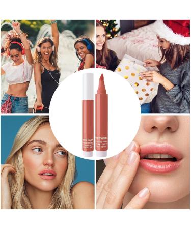 Lip marker - Long-lasting all-day lip color moisturizing and waterproof lip pen for women and girls natural smudge-proof finish for lipstick makeup. - Buy Online on GoSupps.com