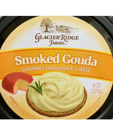Glacier Ridge Farms Smoked Gouda Gourmet Spreadable Cheese 8oz (One Cup)