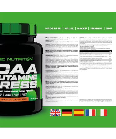 Scitec Nutrition BCAA + Glutamine XPress - Essential Amino Acid Blend with 5g BCAAs & 5g Glutamine - Taurine Enriched - 600g - Long Island Iced Tea Flavor - Buy Online on GoSupps.com