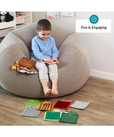 Buy Sensory Mats for Autistic Children | Tactile Sensory Tiles & Pads | 12-Pack Safari Learning Toys - Buy Online on GoSupps.com