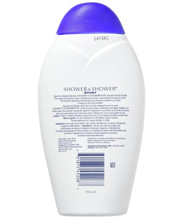 SHOWER TO SHOWER Body Powder Sport 8 oz - Pack of 3 | Absorbent & Refreshing Formula - Buy Online on GoSupps.com