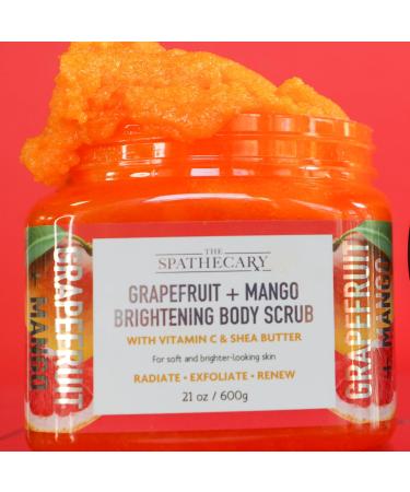 Shop Grapefruit + Mango Brightening Body Scrub | Ultra Hydrating Exfoliating Body Care - 21 oz - Buy Online on GoSupps.com