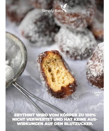 Simply Keto Erythritol Sugar 1kg - Zero-Calorie Sweetener Blood Sugar Friendly Vegan & Ideal for Baking | Sugar Substitute - Buy Online on GoSupps.com