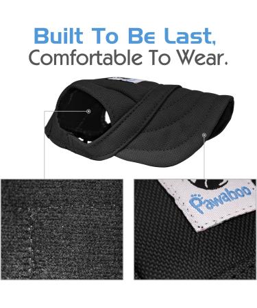 Pawaboo Dog Baseball Cap - Adjustable Sun Protection Hat for Dogs with Ear Holes - Size S Black - Buy Online on GoSupps.com
