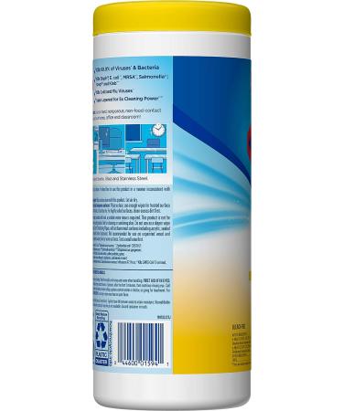 Clorox Disinfecting Wipes - Crisp Lemon Scent, 35 Count | Bleach Free Cleaning Wipes - Buy Online on GoSupps.com