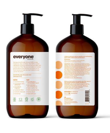 Everyone 3-in-1 Soap Body Wash Bubble Bath Shampoo 32 Ounce (Pack of 2) Nourishing Hand and Body Lotion 32 Ounce (Pack of 2) Citrus and Mint - Buy Online on GoSupps.com