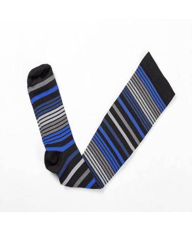 Compression Socks 15-25 mmHg for Women & Men - 4 Pairs, Ideal for Nurses, Youth, Running & Travel - Stripe, S-M - Buy Online on GoSupps.com
