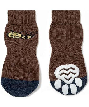 Pet Heroic Indoor Anti-Slip Socks for Dogs & Cats - 6 Sizes S to 3XL - Silicone Gel Paw Protection & Traction - Buy Online on GoSupps.com