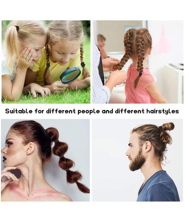 300 Black No Crease Hair Ties - Elastic Ponytail Holders for Thick, Heavy, Curly Hair - Buy Online on GoSupps.com