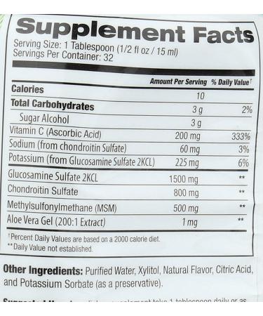 Tropical Oasis Liquid Glucosamine Chondroitin MSM & Vitamin C - 16 oz for Maximum Joint Support - Buy Online on GoSupps.com