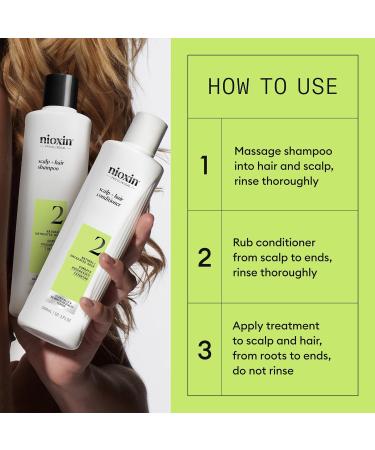 Nioxin Thickening Spray For Natural Hair with Light Thinning Full Size (3 Month Supply) System 2 Kit - Buy Online on GoSupps.com