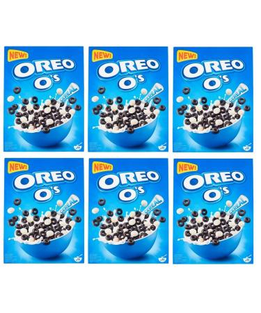 Lot de 6 c r ales Oreo O's C r ales au go t de cacao et de vanille enrichies en vitamines et en fer 350 g de c r ales comme petit d jeuner ou collation entre les deux