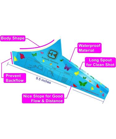 Disposable Butterfly Harmony S3 Female Urination Device (8-20 Funnels) | Portable Toilet Funnel for Camping, Travel, and Outdoor Activities - Buy Online on GoSupps.com