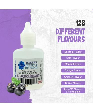 Baking Beauty and Beyond Concentrated Food Flavouring Oil - Dozen of Professional Quality Food Grade Flavouring Oil for Candy Making Baking Cooking Lip Balm and Lip Gloss - Blackcurrant (30ml) - Buy Online on GoSupps.com