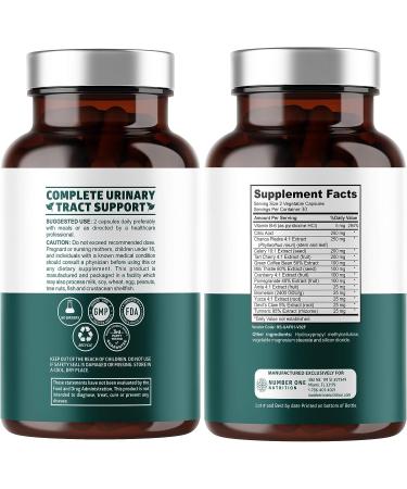 N1N Premium Uric Acid Support Supplement - 14X Potent Herbs for Kidney & Uric Acid Cleanse - Natural Formula with Tart Cherry, Milk Thistle - 60 Veg Caps - Buy Online on GoSupps.com