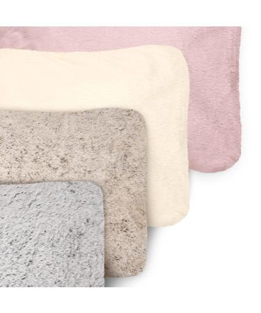 Blumtal Premium Hot Water Bottle - Soft Synthetic Fur Cover | Natural Rubber | Safe for Children & Babies | Luxury Gray Heating Pad - Buy Online on GoSupps.com
