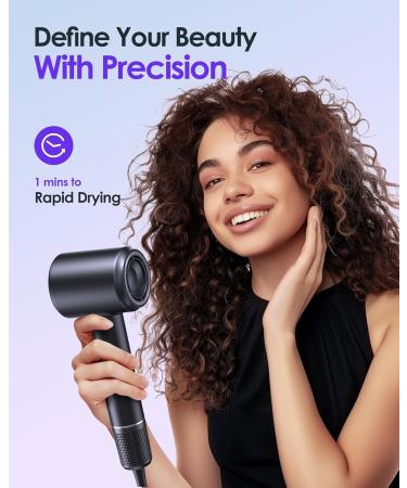 Professional Hair Dryer with Diffuser -Bopcal High-Speed Ionic Hair Dryer 1500W Fast Drying Low-Noise Hairdryer 3 Speeds & 4 Temps with Travel Size for Styling at Home/Salon Black - Buy Online on GoSupps.com