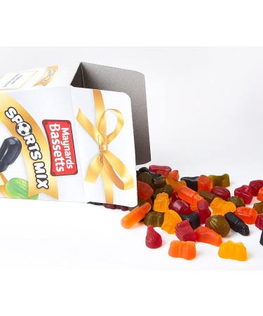 Maynards Bassetts Sports Mix Sweets Gift Carton 400g. Christmas Confectionery Big Night In Birthday Easter Thank You Gift Sharing Carton Present OFFICIAL - Buy Online on GoSupps.com