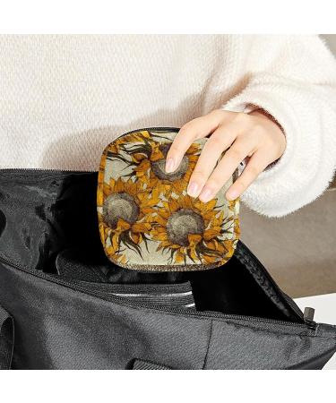 Women's Sunflower Portable Period Kit - Bonds Storage Pockets Stillpad Holder - Ideal Feminine Product Bag for Women & Girls - Buy Online on GoSupps.com