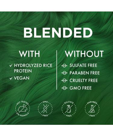 VOODOO Green Hair Paint 8 Oz | Vegan & Cruelty-Free Temporary Hair Color | Non-Drippy Creamy Formula | Harmonious Vibrant Green | Sulfate Paraben & Ammonia-Free - Buy Online on GoSupps.com