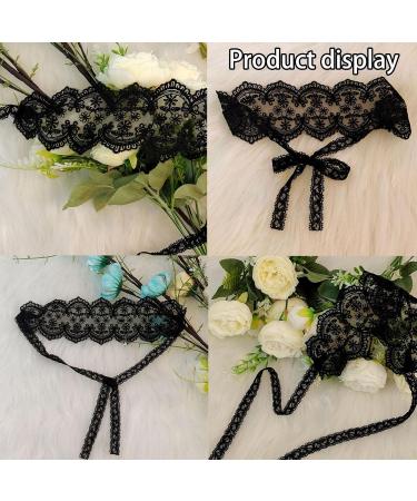 MFMYEE Lace Eye Mask | Blackout Mesh Sleeping Mask for Women | Halloween Cosplay & Costume Party Accessory - Buy Online on GoSupps.com