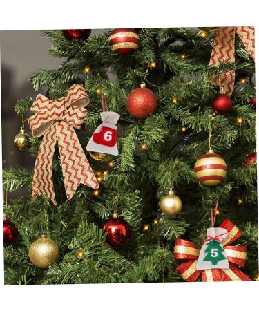 KONTONTY Calendar Bags 1 Set Countdown Calendar Bag Christmas Garland Christmas Advent Calendar Number Bag Wrapper - Buy Online on GoSupps.com