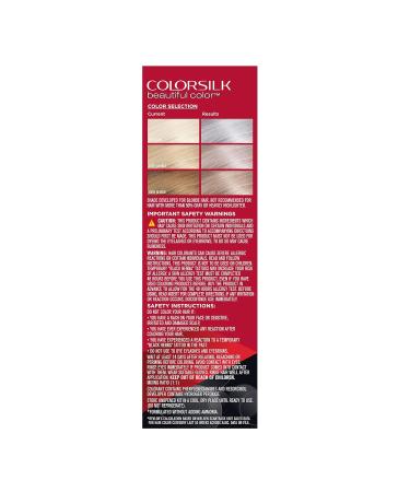 Revlon Colorsilk Permanent Blonde Hair Dye 82B Silver Blonde (Pack of 3) with 100% Gray Coverage - Ammonia-Free Hair Color with Keratin & Amino Acids - Buy Online on GoSupps.com