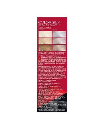 Colorsilk 082B Silver Blonde Hair Color - Ammonia-Free, 100% Gray Coverage, Long-Lasting Shine & Softness - Buy Online on GoSupps.com