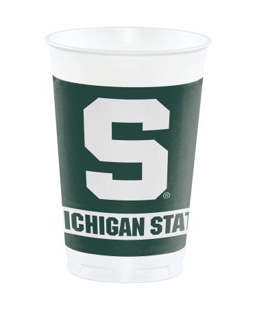 Michigan State Spartans 20 oz. Plastic Cups, 8-Count