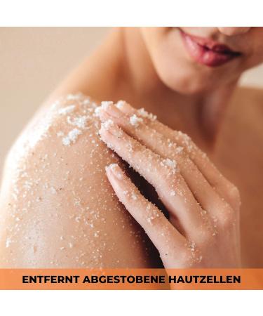 Meina Organic Body Peeling with Orange - Exfoliating Scrub for Face Body & Lips - 280g | Unisex Body Care - Buy Online on GoSupps.com