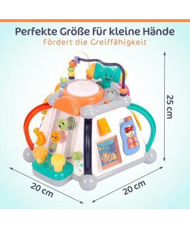 Interactive Motor Cubes for Toddlers | Educational Baby Toy & Activity Center - 20 Games | KP3707 - Buy Online on GoSupps.com