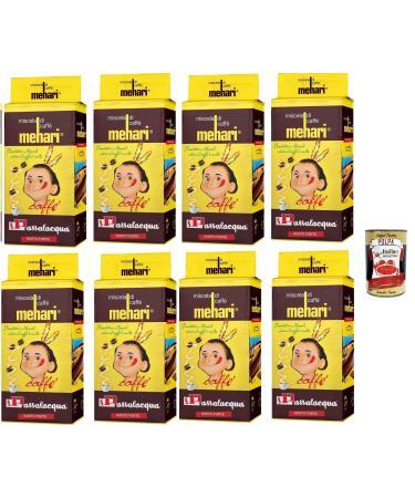 Passalacqua caff Mehari macinato Caff Macinato caffe' italiano Caff Macinato Italian Caf moulu convient pour cafeti re Moka Lot de 8x 250g + Italian Gourmet polpa 400g