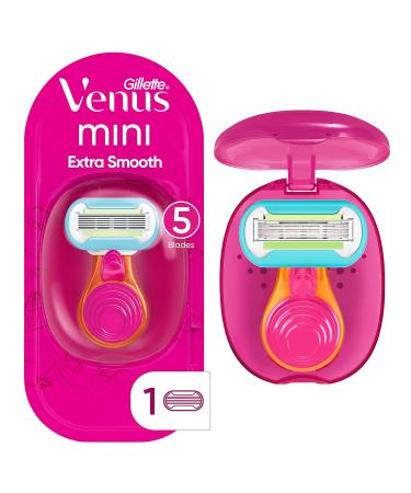 GUM Folding Travel Toothbrush with Antibacterial Bristles (Pack of 6) & Gillette Venus Mini Extra Smooth Razors for Women - Travel Set with 6 Brushes and Razor Kit - Buy Online on GoSupps.com