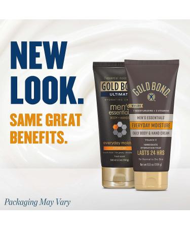 Gold Bond Men's Essentials Hydrating Cream 6.5 oz - Daily Moisturizer for Dry Skin - Buy Online on GoSupps.com