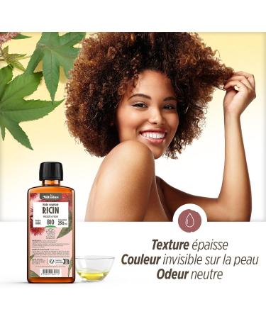  Plan te au Naturel Organic Castor Oil 250ml - Cosmos Organic - Plan te au Naturel - 100% Natural and Cold-Pressed - Skin hair eyelashes etc. - Buy Online on GoSupps.com