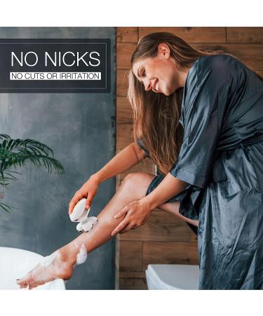 Women's Electric Razor - Rechargeable Hair Trimmer for Legs, Bikini, Face & Lips - Cordless Wet/Dry Shaver for Women - White - Buy Online on GoSupps.com