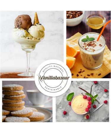 Vanillabazaar Sustainable Organic & Fairtrade Single Ingredient Premium Madagascan Vanilla Powder(20g) for Fast Infusion Home Baking and Cooking/Hot beverages Premium Organic & Fairtrade 20g - Buy Online on GoSupps.com