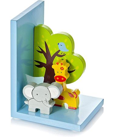 Mousehouse Gifts Wooden 3D Safari Jungle Baby Bookends for Kids | Unique Nursery Decor for Boys & Girls - Buy Online on GoSupps.com