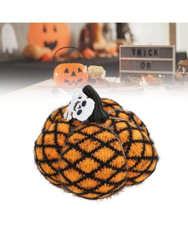 Handmade Fabric Pumpkin Halloween Pumpkin Exquisite Soft Wool Pumpkin Decorative Fabric Pumpkin Autumn Decorations(Yellow) - Buy Online on GoSupps.com