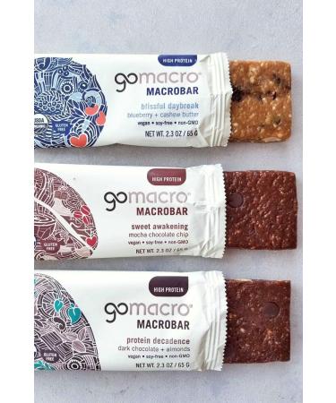 GoMacro Protein Bars - 12 Flavor Variety Pack | Healthy Snack Box - Buy Online on GoSupps.com