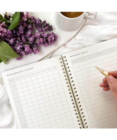 Kunitsa Co. Fitness Journal for Women - Track Workouts, Meals, and Weight Loss - Undated - 120 Workouts - Sage - 6x8.5 in - Buy Online on GoSupps.com