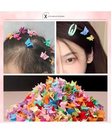 CLDURHGE 100 Pieces Colorful Flower Hair Clips Mini Plastic Hair Clips Small Hair Clips Girls Colorful Hair Clips for Baby Girls Girls Women Random Colour - Buy Online on GoSupps.com