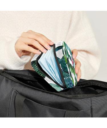 Shop Women's Bonds Storage Bags - Watercolor Cactus Flower Portable Feminine Product Kit | International Shipping - Buy Online on GoSupps.com