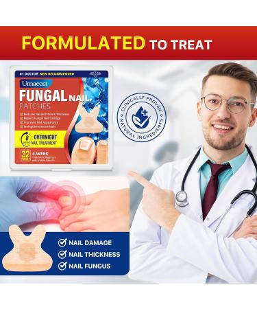 Nail Fungus Treatment For Toenails: Nail Fungus Patches For Altheles Runners Dancers Hikers 32 Patches - Buy Online on GoSupps.com