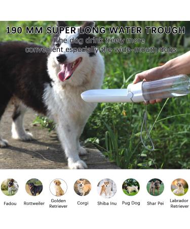 Buy KQPIINW Dogs Water Bottle - 420ml Portable Pet Drinking Bottle for Dogs & Cats | Ideal for Outdoor Activities - Buy Online on GoSupps.com