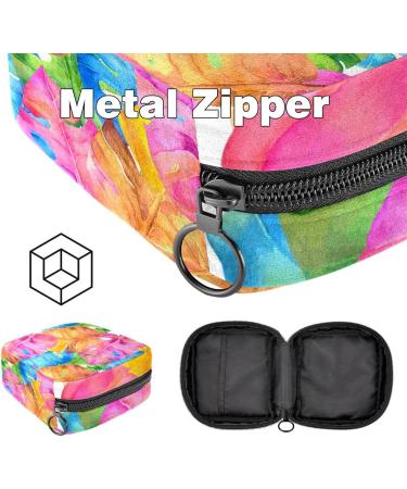 Colorful Palm Leaf Napkin Storage Bag | Portable Menstrual Cup with Zipper for Teenagers & Women - Shop Now - Buy Online on GoSupps.com