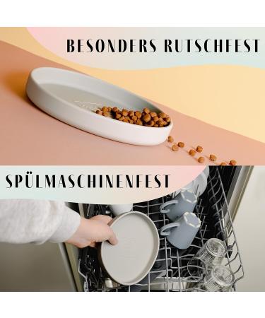 High-Quality NE & NO Food Bowl for Small Dogs & Puppies | Travel-Friendly Silicon Wide Bowl for Dry & Wet Food | Durable Water Bowl - Stone Gray - Buy Online on GoSupps.com